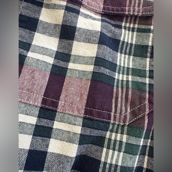 Men’s Eddie Bauer, large plaid shirt - Picture 2 of 4